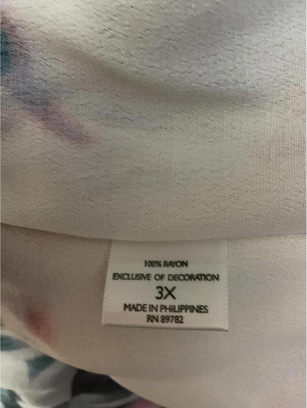 Natori 3X Floral Print V-Neck Tunic Top NWT - Picture 7 of 10